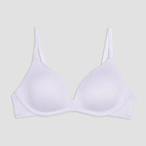 #369 Maidenform Girls' Microfiber Underwire Bra - White 34A
